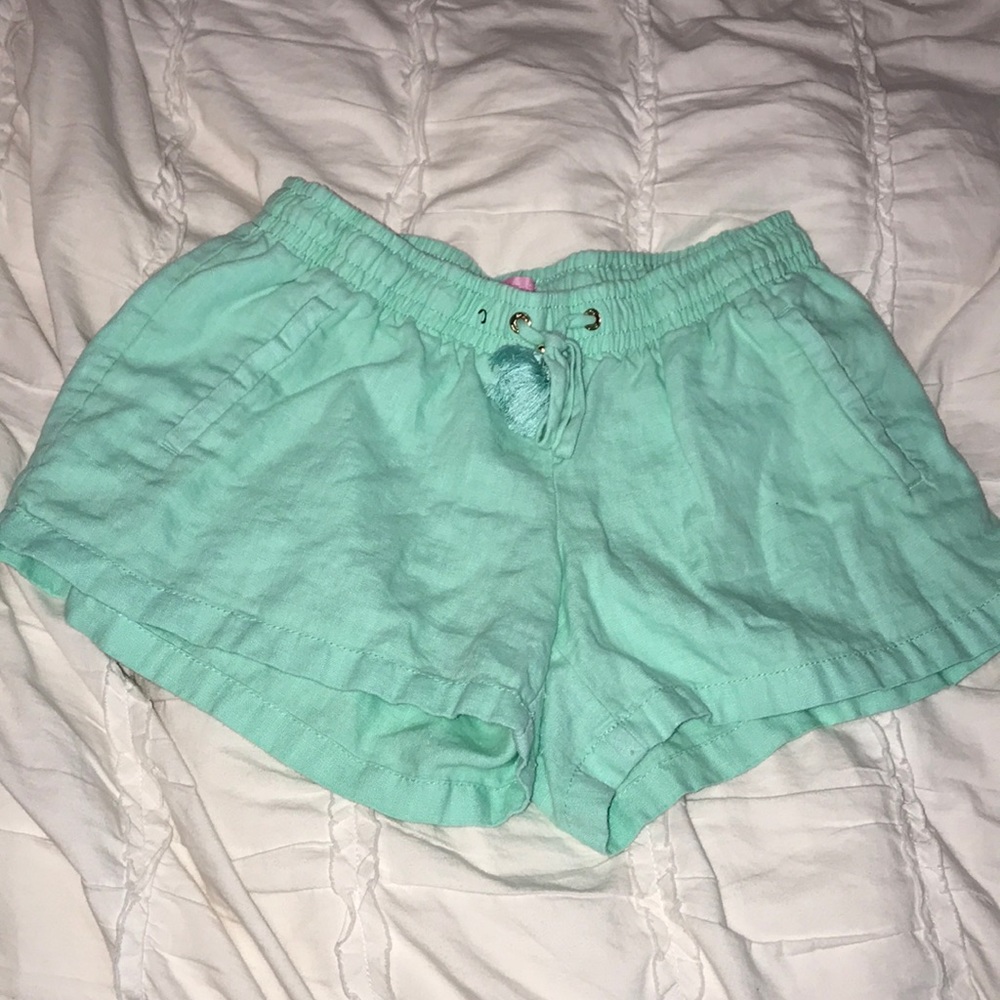 cotton front tie shorts